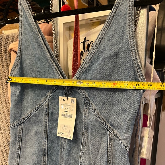 ZARA V-neck maxi denim dress 💙🪼 - Picture 8 of 8